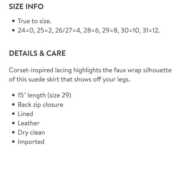 BLANKNYC Lace-Up Suede Leather Miniskirt Gray 28 - Picture 5 of 6